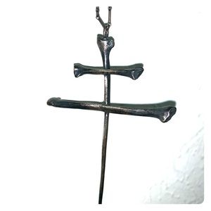 Lorraine cross pendant and chain sterling silver